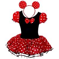 Lito Angels Niñas Bebé Danza Tutú de Cumple años Disfraz de Halloween Vestido de Fiesta Elegante con Diadema 6-12 Meses